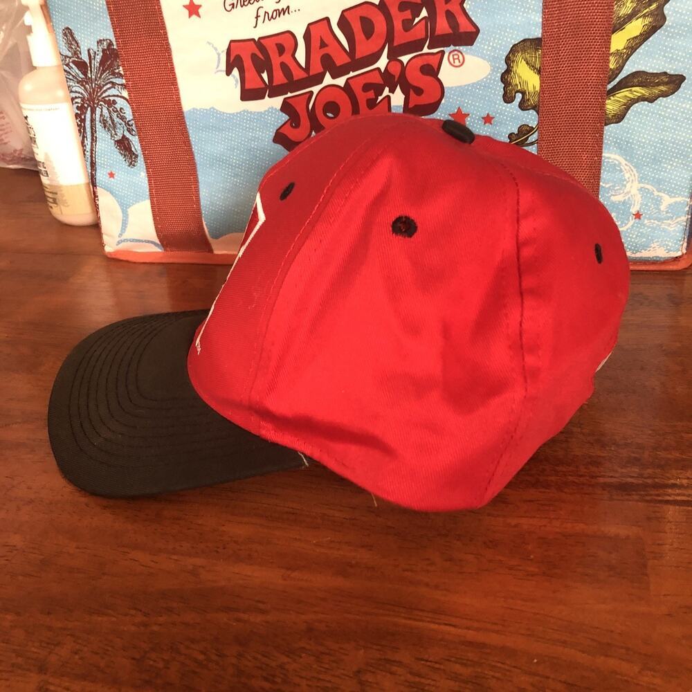 Nebraska Huskers Orange Bowl NCAA Red Black Brim Snapback Embroidered Big N Cap - Picture 4 of 6